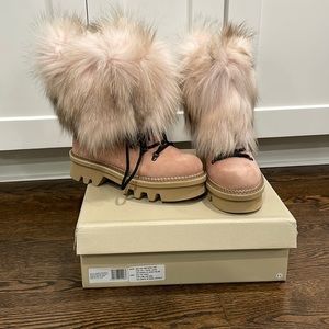 Real Fox Fur winter boots